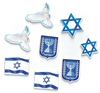 70 מדבקות סול מודפס סמלי מדינת ישראל/אפונה