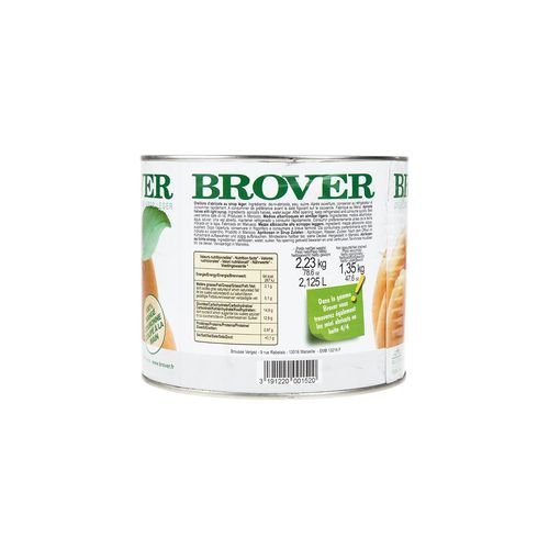 חצאי משמש בסירופ (2.23 ק״ג) BROVER 