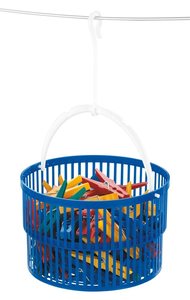 30 אטבי כביסה + סל נתלה מפלסטיק WENKO