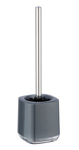 מתקן מברשת אסלה + מברשת אפור אקרילי דגם Masone