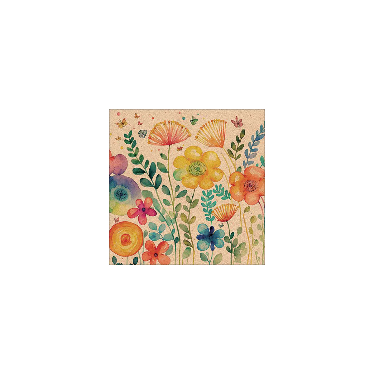 מפית - Recycled Vibrant spring nature