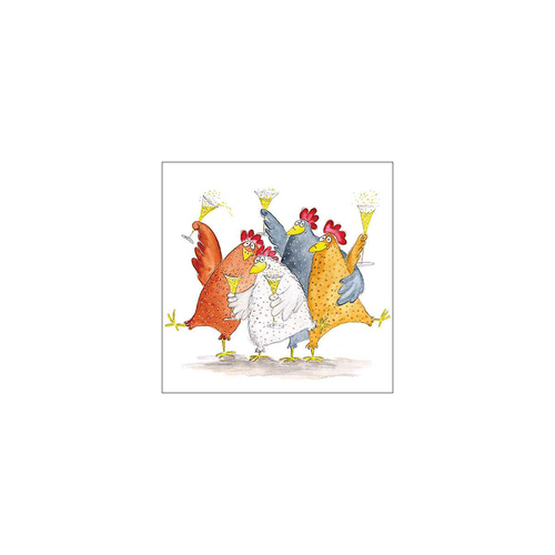 מפית - Celebrating chickens