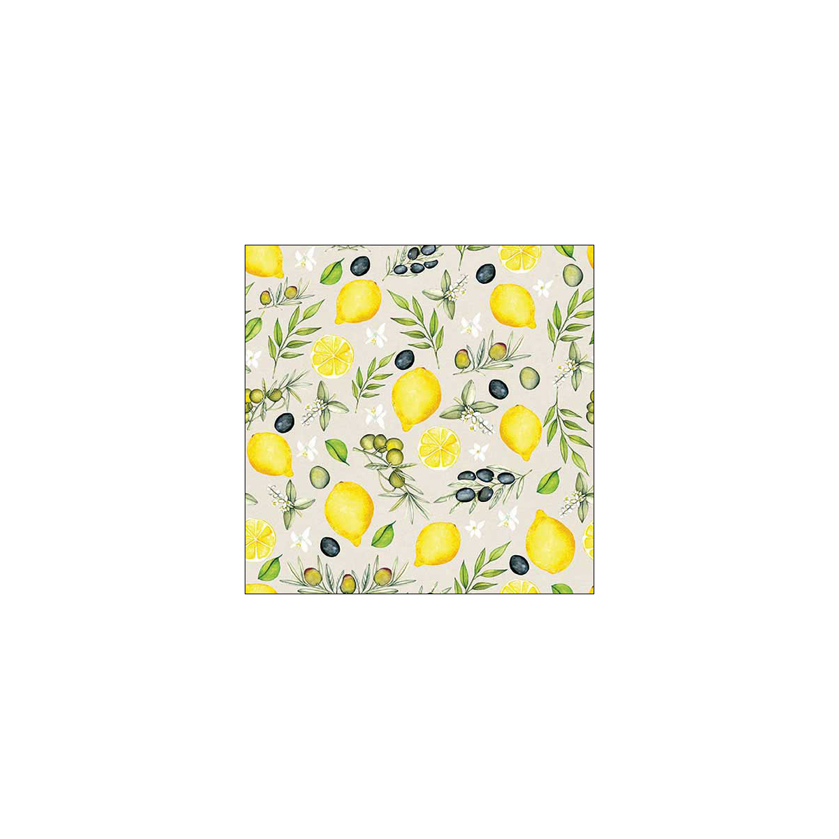 מפית - Olives and lemon