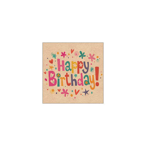 מפית - Recycled Birthday wishes
