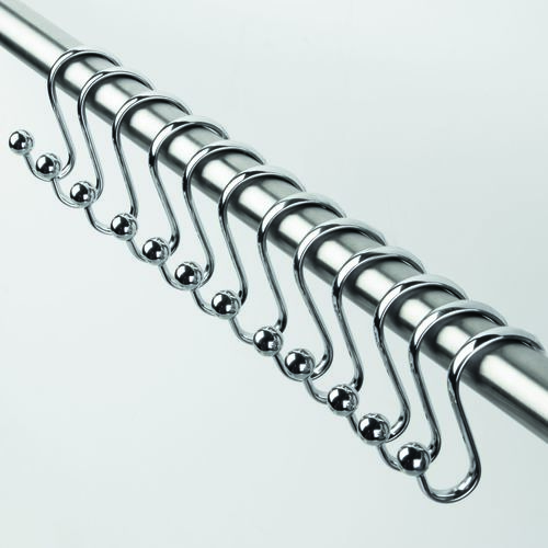 סט 12 ווי וילון מקלחת כרום AXIS Shwr Hooks
