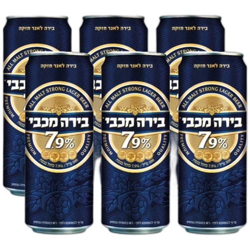 שישייה בירה מכבי 7.9% - 500 מ
