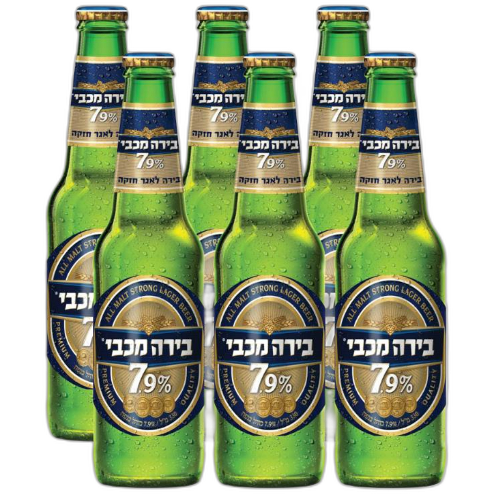 שישייה בירה מכבי 7.9% - 330 מ"ל