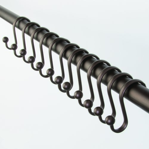 סט 12 ווי וילון מקלחת ברונזה AXIS Shwr Hks