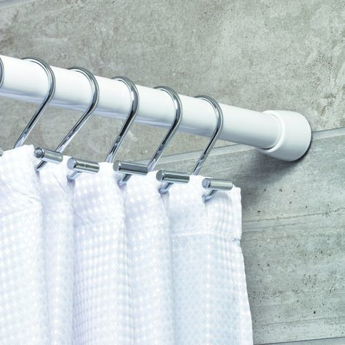 סט 12 ווי וילון מקלחת כרום T-Bar Shower Hooks
