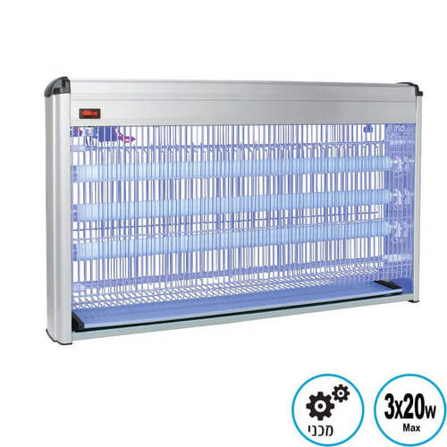 קטלן יתושים ומעופפים מקצועי 3*20 אומגה - נחושת OM IK201-3x20W 