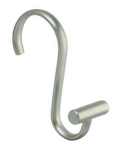 סט 12 ווי וילון מקלחת סאטן T-Bar Shower Hooks