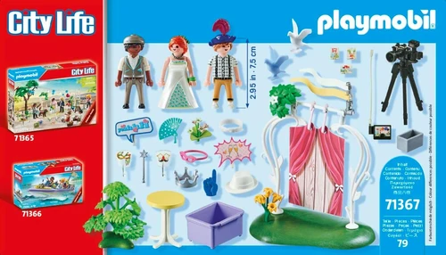 משחק פליימוביל זוג מתחתנים ומצלמה לגילאי 4+