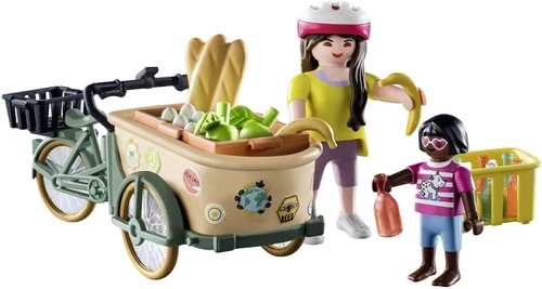 משחק פליימוביל רוכב אופניים עם אופניים ונגרר קדמי לגילאי 4+