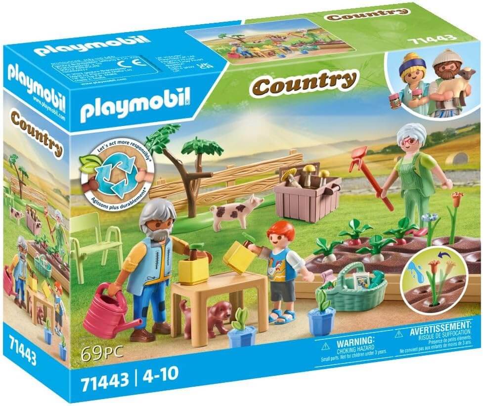 משחק פליימוביל סבא וסבתא וגן ירק לגילאי 4+