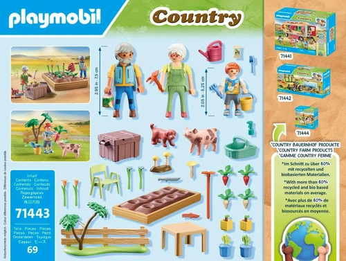 משחק פליימוביל סבא וסבתא וגן ירק לגילאי 4+