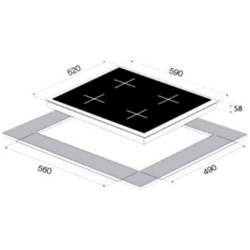 כיריים קרמיות SOL FQ6VR-1161