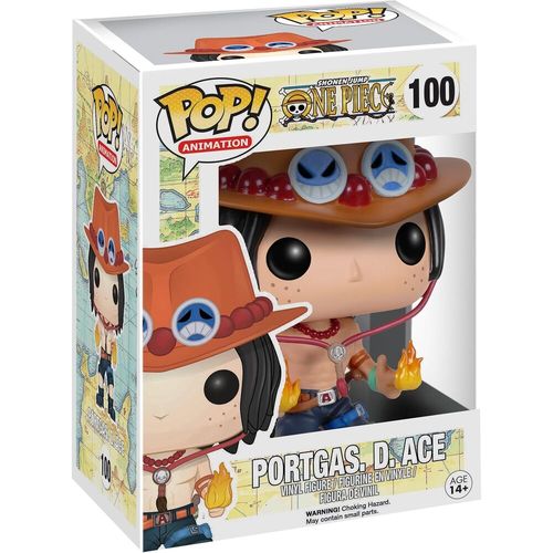 בובת פופ אנימה: וואן פיס - פורטגס די אייס - #100 Funko POP! Animation: One Piece - Portgas D. Ace
