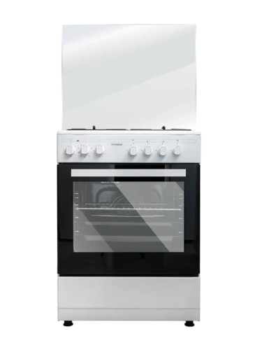 ‏תנור משולב כיריים Hyundai HAO-6060 W/B יונדאי