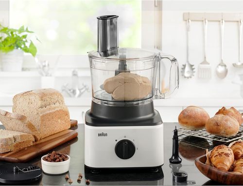 מעבד מזון 750W כולל בלנדר בראון Braun FP0132WH - שנתיים אחריות יבואן רשמי