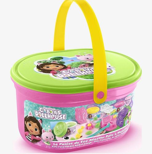 דלי יצירה בבצק גינת הפיות של בית הבובות של גבי