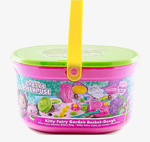 דלי יצירה בבצק גינת הפיות של בית הבובות של גבי