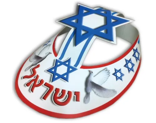 כובעים צבעוניים ליום העצמאות - 36 יח'