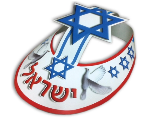 כובעים צבעוניים ליום העצמאות - 36 יח