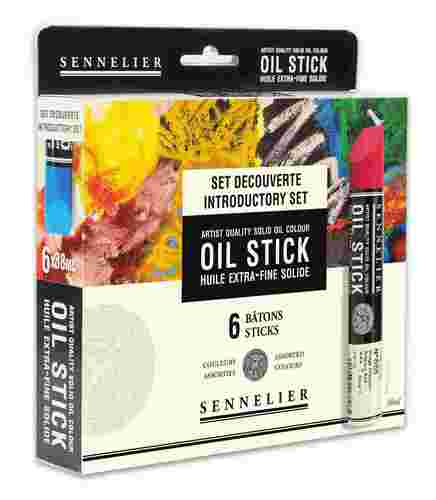 סט 6 צבעי שמן_סטיק | Oil Sticks Sennelier