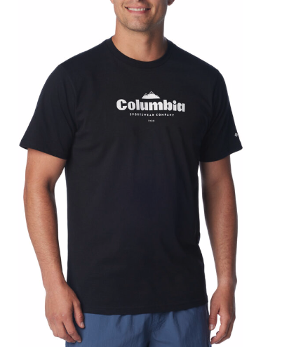 חולצה קצרה לגברים CSC Seasonal Logo T שחורה מבית Columbia
