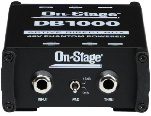 זוית נוספת On Stage DB1000 Direct box