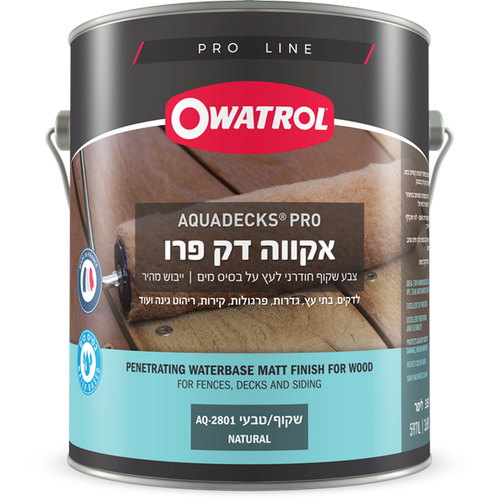 אקווה דק פרו – צבע חודרני לעץ על בסיס מים (מגוון) 20 ליטר