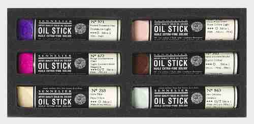 סט 6 מקלות שמן מיני | גווני פורטרט בהירים_Mini Oil Sticks Light Tones Portrait