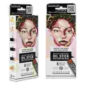 סט 6 מקלות שמן מיני | גווני פורטרט כהים_Oil Sticks Dark Tones Portrait