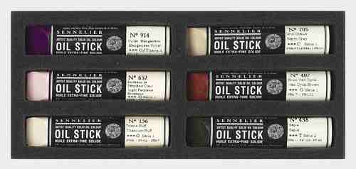 סט 6 מקלות שמן מיני | גווני פורטרט כהים_Oil Sticks Dark Tones Portrait