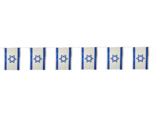 שרשרת דגלי ישראל מניילון 30/40 ס