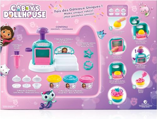 מפעל עוגות הבצק עם מכונת תבניות בית הבובות של גבי