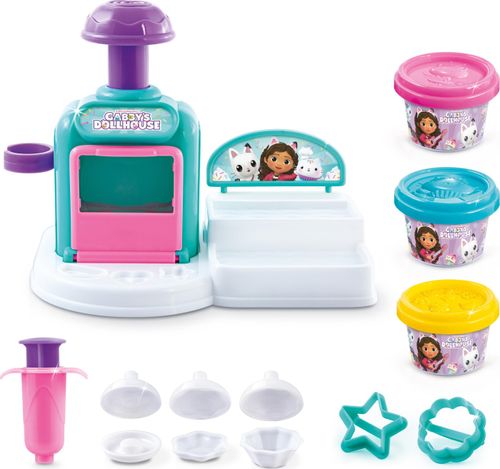 מפעל עוגות הבצק עם מכונת תבניות בית הבובות של גבי