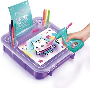 ערכת ציור וצביעה 10 פוסטרים עם מברשת אוויר חשמלית (אייר ברש) בית הבובות של גבי