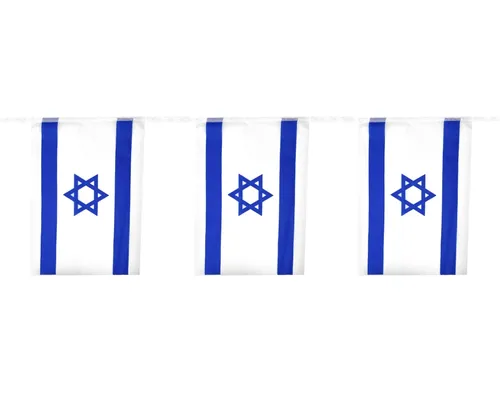 שרשרת דגלי ישראל מבד 14/21 ס