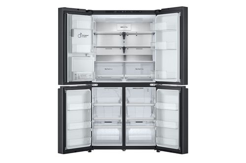 מקרר 4 דלתות 637 ליטר LG גימור פלדה שחורה יוקרתי דגם GR-730BDIS