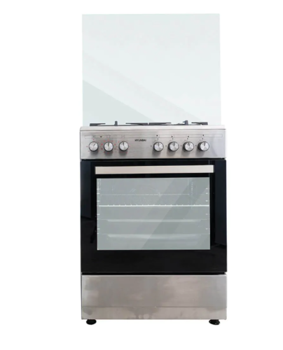 תנור משולב כיריים 4 להבות יונדאי HAO-6060S נירוסטה