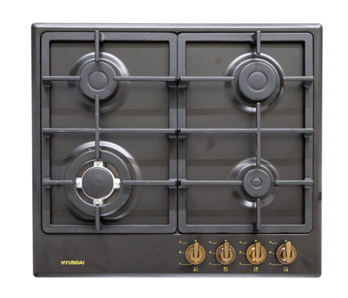 כיריים גז 4 להבות בעיצוב כפרי HYUNDAI דגם HAS-604BBRU