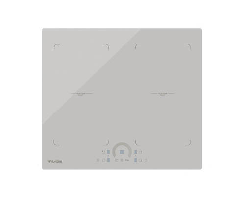 כיריים אינדוקציה HYUNDAI תוצרת HYUNDAI דגם HAS-I404-3P שחור\לבן
