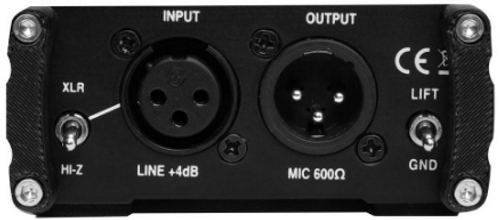 זוית נוספת On Stage DB1050 Passive Direct Box
