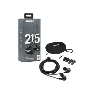אוזניות In-ear בצבע שחור Shure SE215-K-EFS