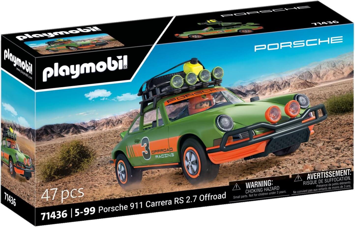 משחק פליימוביל פורשה 911 קאררה RS 2.7. - מהדורת Offroad לגילאי 5+