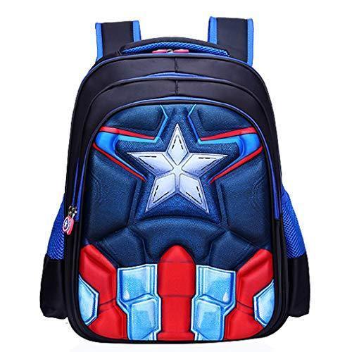 תיק בית ספר 3D מושלם דגם CAPTAIN AMERICA