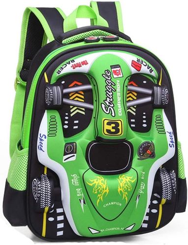 תיק בית ספר 3D מושלם דגם RACE CAR
