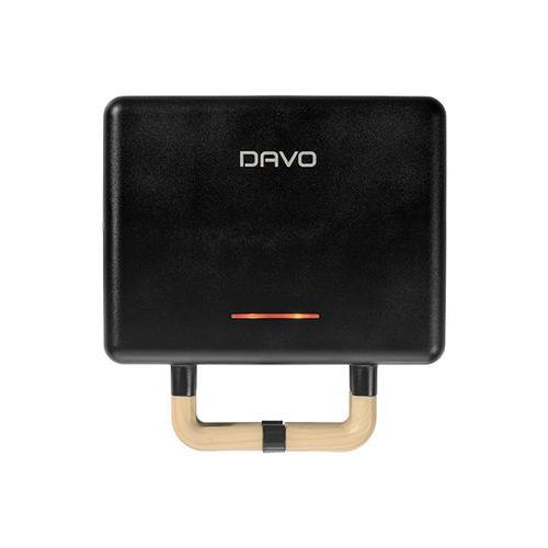 טוסטר לחיצה וופל בלגי תבניות מתחלפות  DAV620 שחור
