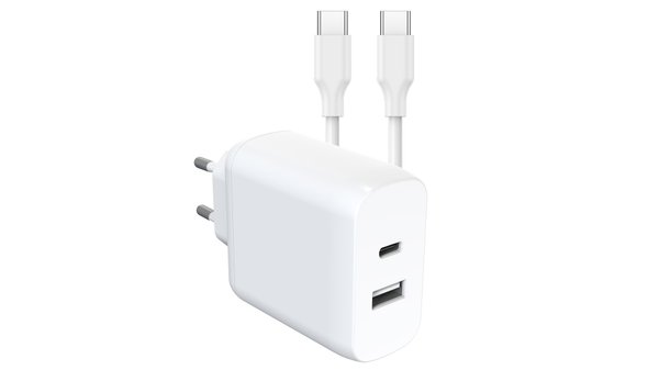 ראש מטען קיר טעינה מהירה יציאת 38W (TYPE-C)+כבל טעינה Type-C to Type-C